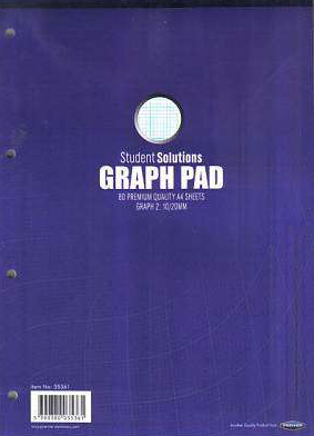 Graph Pad  A4 80 Sheets Student Solutions